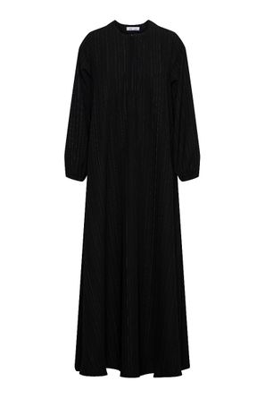 Abaya naila black (lines)-BLACK-s